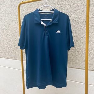 NWOT Men’s Adidas Dark Blue Polo size Large